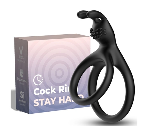 ARMONY - TENSY DOUBLE RABBIT RING BLACK