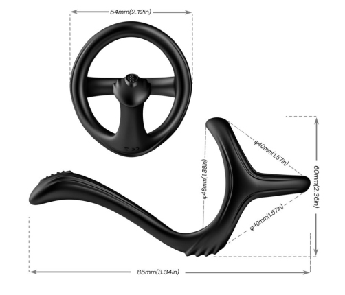 ARMONY - TREASURE DOUBLE ANAL RING BLACK