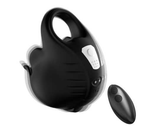 ARMONY - CUPPING VIBRATOR RING REMOTE CONTROL BLACK