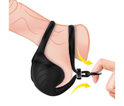 ARMONY - MANTA SCROTUM VIBRATOR RING BLACK