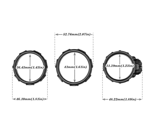 ARMONY - RINGS CALAVERA SILICONE BLACK