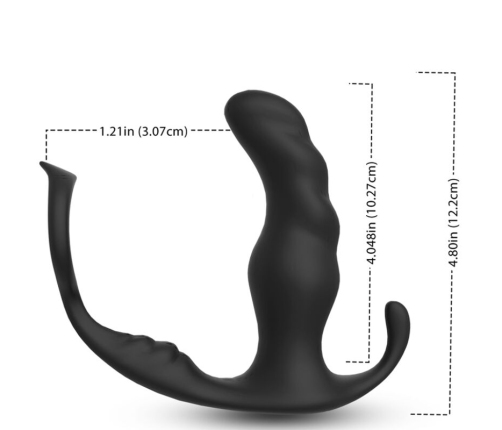 ARMONY - KNIGHT VIBRATOR ANAL PROSTATE & RING REMOTE CONTROL BLACK