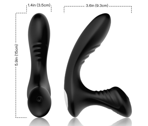 ARMONY - STORM VIBRATOR ANAL PROSTATE & PLUG REMOTE CONTROL BLACK