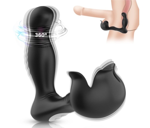 ARMONY - SURROUND VIBRATOR ANAL & STIMULATOR TESTICULOS REMOTE CONTROL BLACK