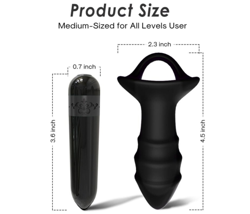 ARMONY - KYLIN FINGER VIBRATOR & ANAL PLUG REMOTE CONTROL BLACK