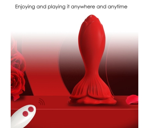 ARMONY - PINK VIBRATOR & ANAL PLUG SMALL REMOTE CONTROL RED