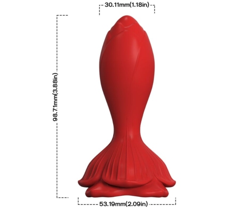 ARMONY - PINK VIBRATOR & ANAL PLUG SMALL REMOTE CONTROL RED