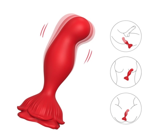 ARMONY - PINK VIBRATOR & ANAL PLUG REMOTE CONTROL RED