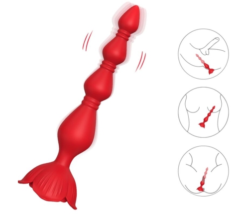 ARMONY - PINK VIBRATOR PAGODA & ANAL PLUG RED