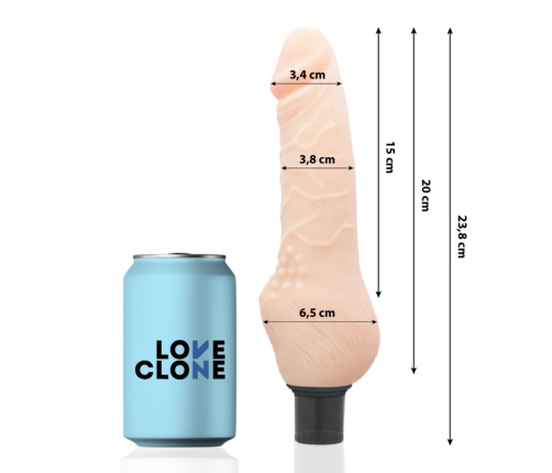 LOVECLONE - DAVEN SELF LUBRICATION REALISTIC 23.8 CM -O- 3.8 CM