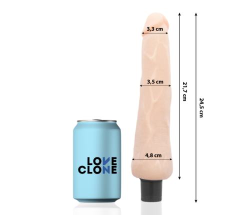 LOVECLONE - RAGNAR SELF LUBRICATION VIBRATOR 24.5 CM -O- 3.5 CM