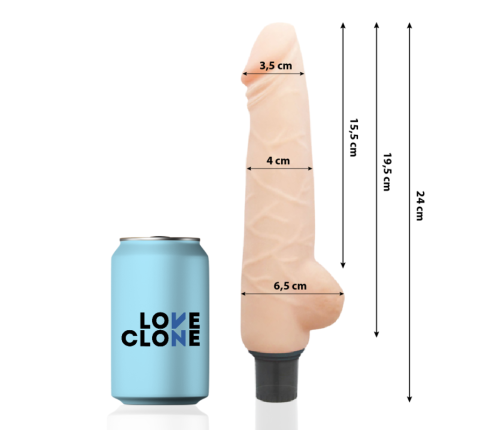 LOVECLONE - HARALD SELF LUBRICATION VIBRATOR 24 CM -O- 4 CM