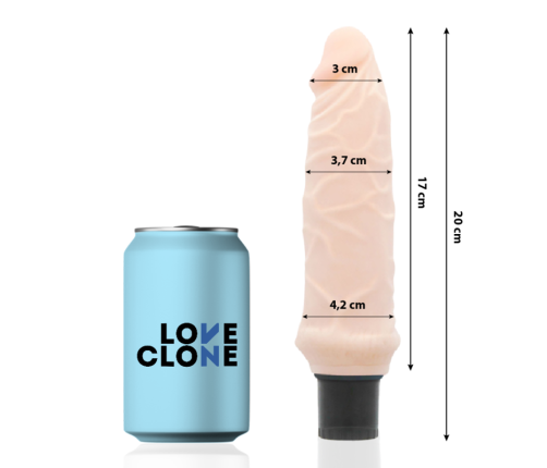 LOVECLONE - IVAR SELF LUBRICATION VIBRATOR 20 CM -O- 3.7 CM