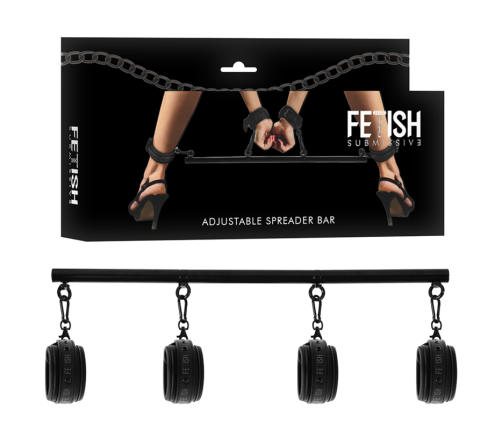 FETISH SUBMISSIVE BONDAGE - ADJUSTABLE SEPARATOR BAR 4 PIECES