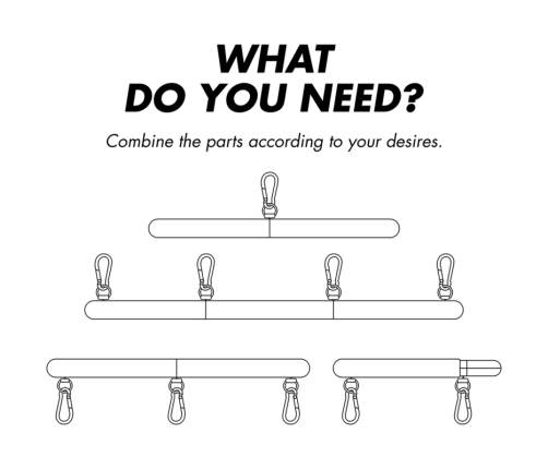 FETISH SUBMISSIVE BONDAGE - ADJUSTABLE SEPARATOR BAR 4 PIECES