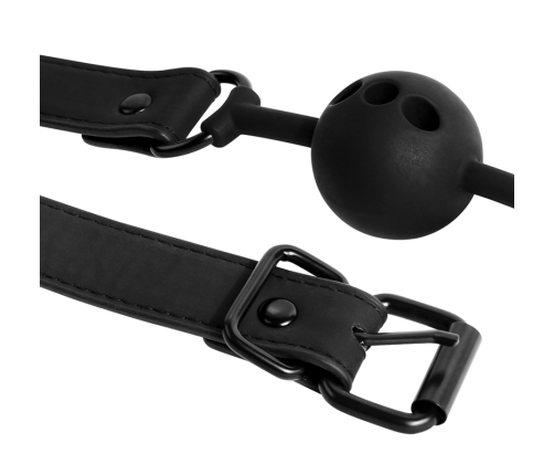 FETISH SUBMISSIVE BONDAGE - BREATHABLE SILICONE BALL GAG