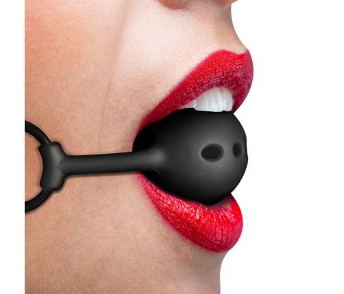 FETISH SUBMISSIVE BONDAGE - BREATHABLE SILICONE BALL GAG