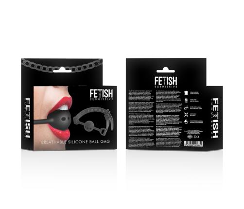 FETISH SUBMISSIVE BONDAGE - BREATHABLE SILICONE BALL GAG