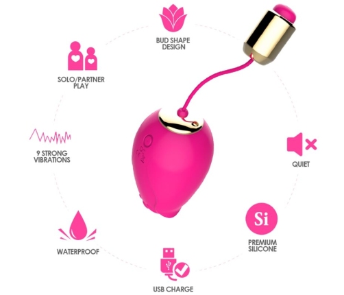 ARMONY - MANDALA EGG VIBRATOR G-SPOT REMOTE CONTROL FUCHSIA