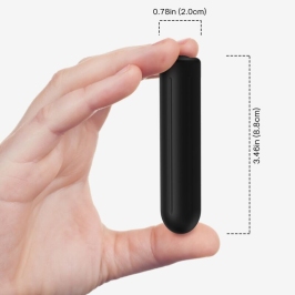 ARMONY - WARHEAD VIBRATOR BULLET BLACK 2 CM x 8.8 CM ARMONY - WARHEAD VIBRATOR BULLET BLACK 2 CM x 8.8 CM