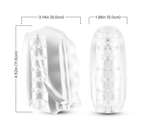 ARMONY - MASTER MASTURBATOR & VIBRATOR TRANSPARENTE