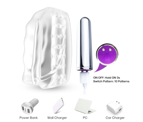 ARMONY - MASTER MASTURBATOR & VIBRATOR TRANSPARENTE