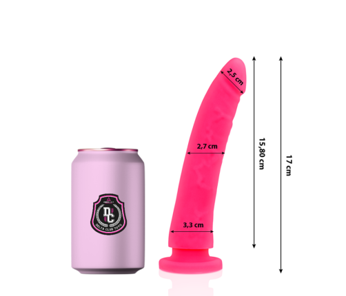 DELTA CLUB - DILDO REALISTA ROSA SILICONA MEDICA 17 CM -O- 3 CM