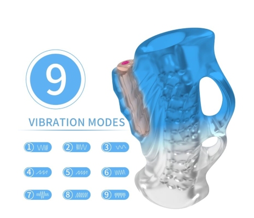 ARMONY - MASTURBATOR FINGER & VIBRATOR BLUE GRADIENT