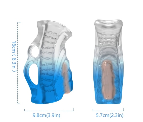 ARMONY - MASTURBATOR FINGER & VIBRATOR BLUE GRADIENT