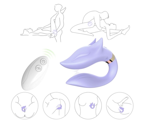 ARMONY - FOX VIBRATOR FOR COUPLES REMOTE CONTROL PURPLE