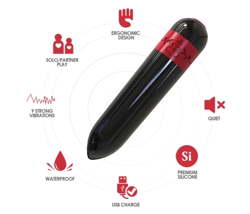 ARMONY - ROCKET VIBRATOR BULLET REMOTE CONTROL BLACK