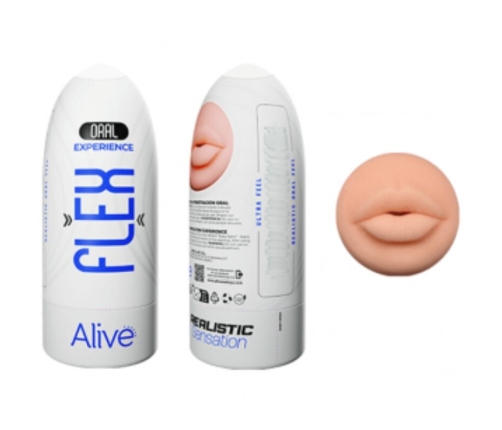 ALIVE - FLEX MASTURBADOR MASCULINO BOCA TALLA M