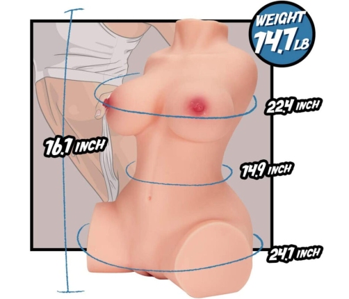 ARMONY - REALISTIC FEMALE TORSO MODEL 10