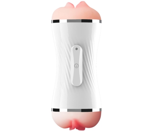 ARMONY - DOUBLE VAGINA & MOUTH VIBRATOR MASTURBATOR WHITE
