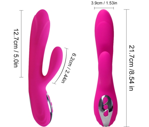ARMONY - FLEXIBLE VIBRATOR & STIMULATOR WITH FUCHSIA HEAT EFFECT