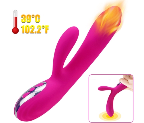 ARMONY - FLEXIBLE VIBRATOR & STIMULATOR WITH FUCHSIA HEAT EFFECT