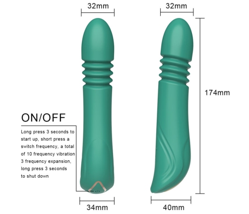 ARMONY - GREEN G-SPOT VIBRATOR & THRUSTING
