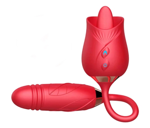 ARMONY - DELIGHT FLOWER VIBRATOR & THRUSTING WITH RED TONGUE