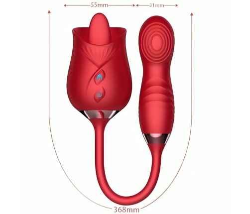 ARMONY - DELIGHT FLOWER VIBRATOR & BUMPING WITH RED TONGUE