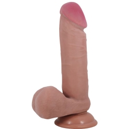 PRETTY LOVE - SLIDING SKIN SERIES DILDO REALÍSTICO CON VENTOSA PIEL DESLIZANTE MULATO 20.5 CM PRETTY LOVE - SLIDING SKIN SERIES DILDO REALÍSTICO CON VENTOSA PIEL DESLIZANTE MULATO 20.5 CM