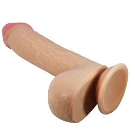PRETTY LOVE - SLIDING SKIN SERIES DILDO REALÍSTICO CON VENTOSA PIEL DESLIZANTE NATURAL 23.4 CM PRETTY LOVE - SLIDING SKIN SERIES DILDO REALÍSTICO CON VENTOSA PIEL DESLIZANTE NATURAL 23.4 CM