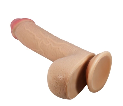 PRETTY LOVE - SLIDING SKIN SERIES DILDO REALÍSTICO CON VENTOSA PIEL DESLIZANTE NATURAL 23.4 CM