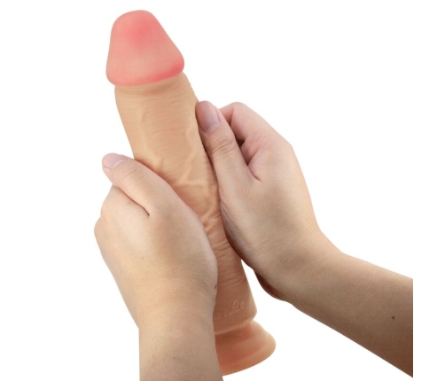 PRETTY LOVE - SLIDING SKIN SERIES DILDO REALÍSTICO CON VENTOSA PIEL DESLIZANTE NATURAL 23.4 CM