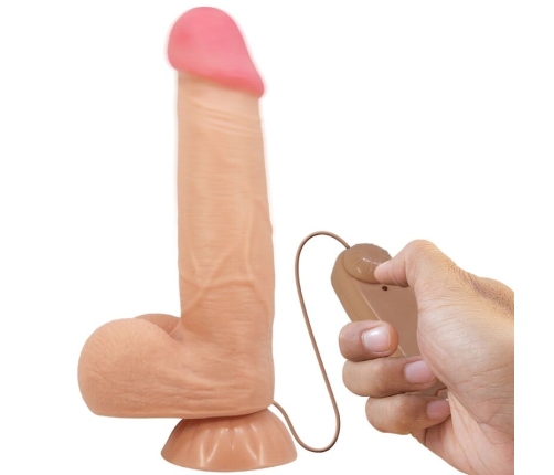 PRETTY LOVE - SLIDING SKIN SERIES DILDO REALÍSTICO CON VENTOSA PIEL DESLIZANTE CONTROL REMOTO  NATURAL 21.8 CM