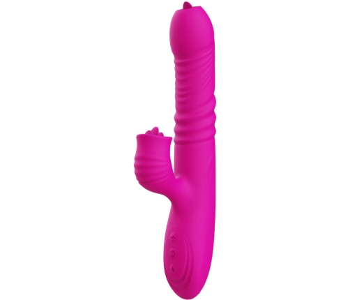 ARMONY - FANNY MULTIFUNCTION DOUBLE TONGUE VIBRATOR FUCHSIA HEAT EFFECT