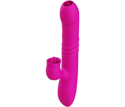 ARMONY - FANNY MULTIFUNCTION DOUBLE TONGUE VIBRATOR FUCHSIA HEAT EFFECT