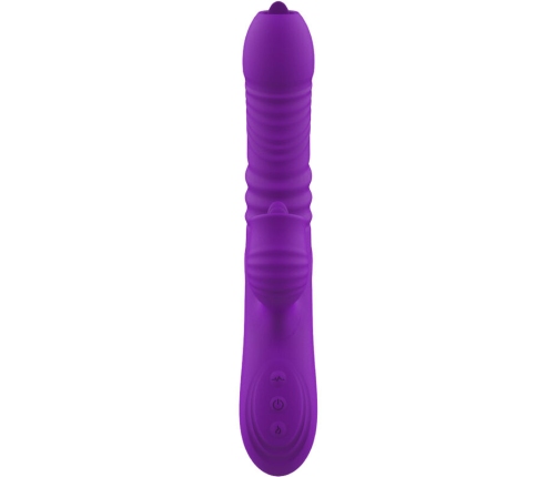 ARMONY - FULLY G SPOT RABBIT VIBRATOR WITH STIMULATING TONGUE VIOLET HEAT EFFECT