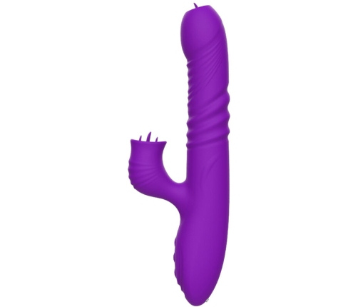ARMONY - FULLY G SPOT RABBIT VIBRATOR WITH STIMULATING TONGUE VIOLET HEAT EFFECT