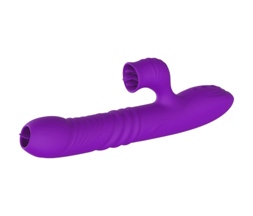 ARMONY - FULLY G SPOT RABBIT VIBRATOR WITH STIMULATING TONGUE VIOLET HEAT EFFECT