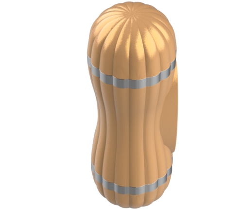 ARMONY - BEVIS MASTURBADOR DOBLE VAGINA & BOCA SIN VIBRACIÓN DORADO